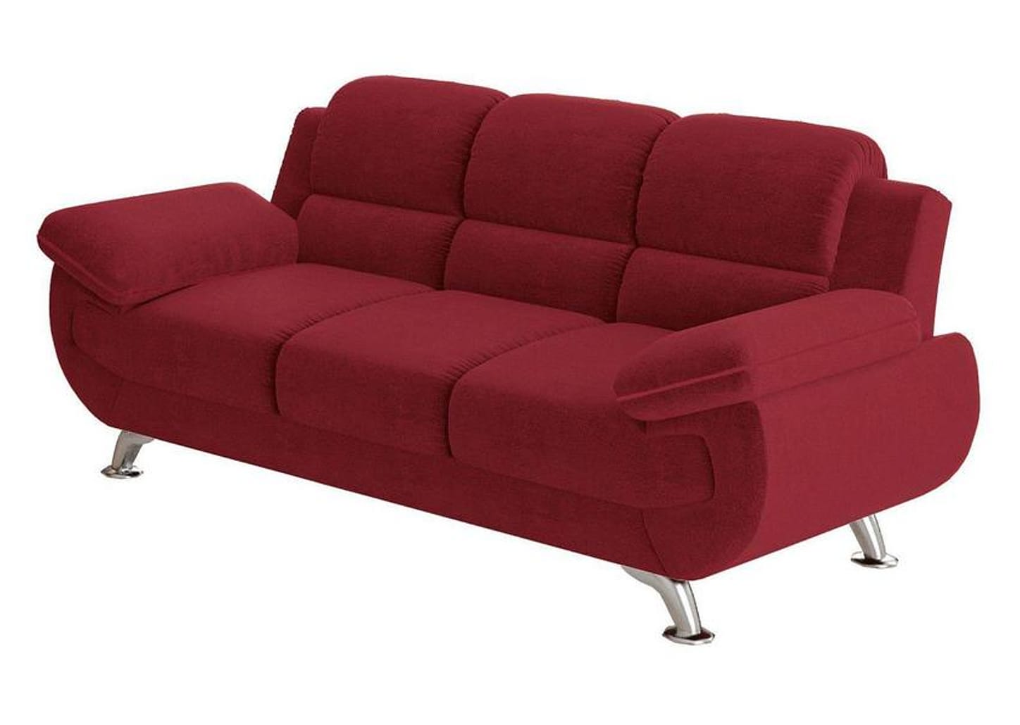 Sofá 3 Lugares Suede Spazium Linoforte