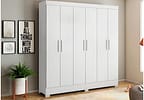 Guarda-roupa Casal 6 Portas 3 Gavetas Demóbile Prático