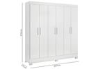 Guarda-roupa Casal 6 Portas 3 Gavetas Demóbile Prático