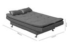 Sofá-cama Casal 3 Lugares Reclinável Veludo Light Matrix Salomé