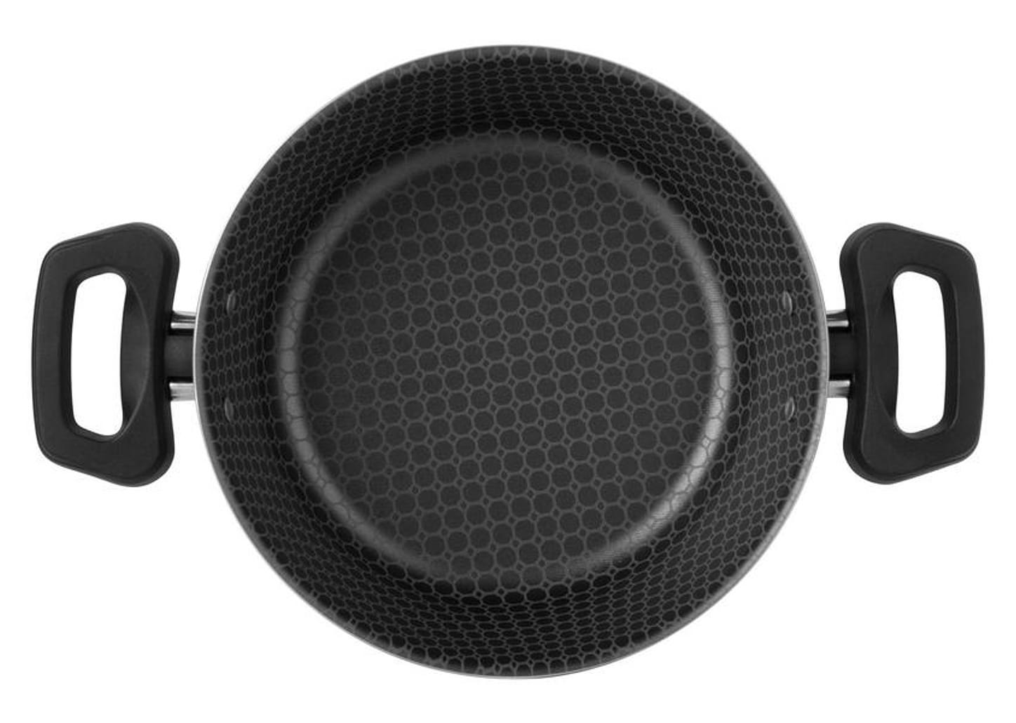 Caçarola Multiflon Antiaderente com Tampa Cinza 2,1L 20cm Essencial