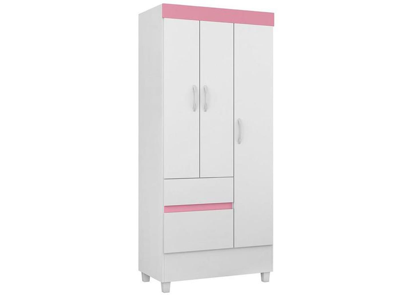 Guarda-roupa Solteiro 3 Portas 2 Gavetas Demóbile Wind