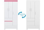 Guarda-roupa Solteiro 3 Portas 2 Gavetas Demóbile Wind