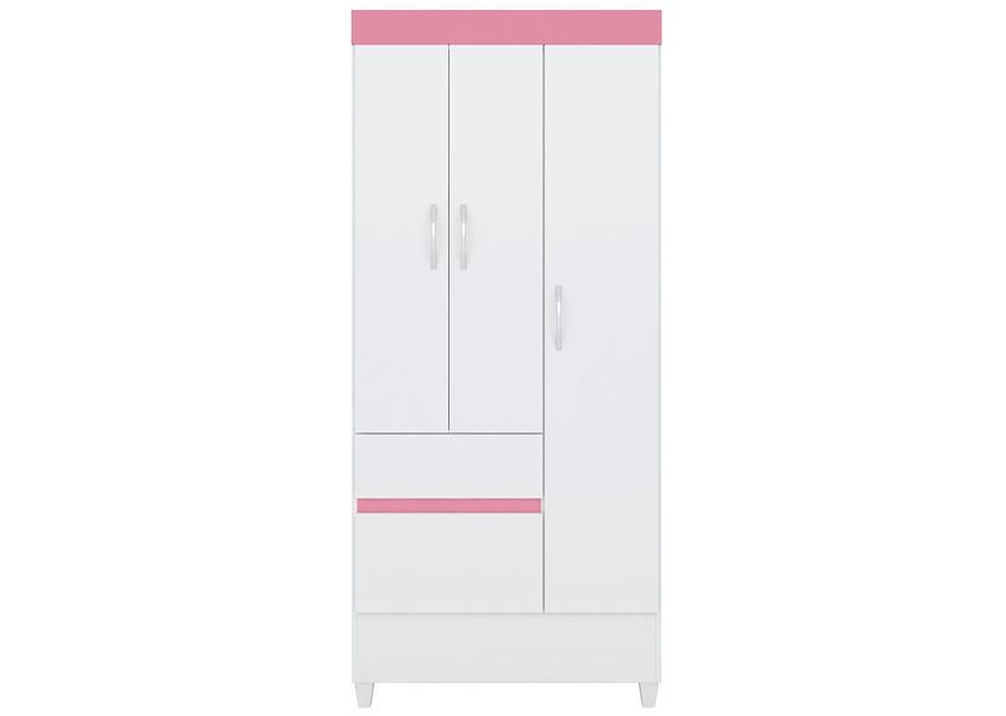 Guarda-roupa Solteiro 3 Portas 2 Gavetas Demóbile Wind