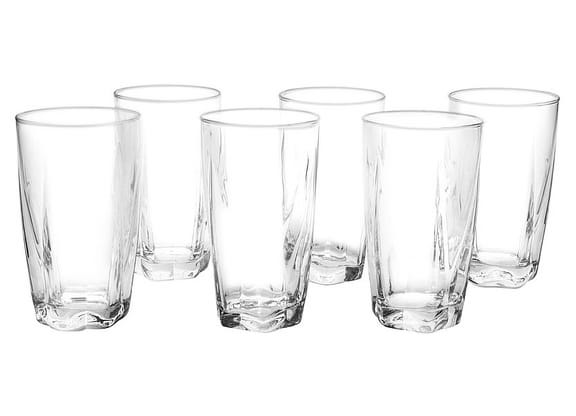 Jogo de Copos de Vidro 6 Peças 460ml - Nadir Estela