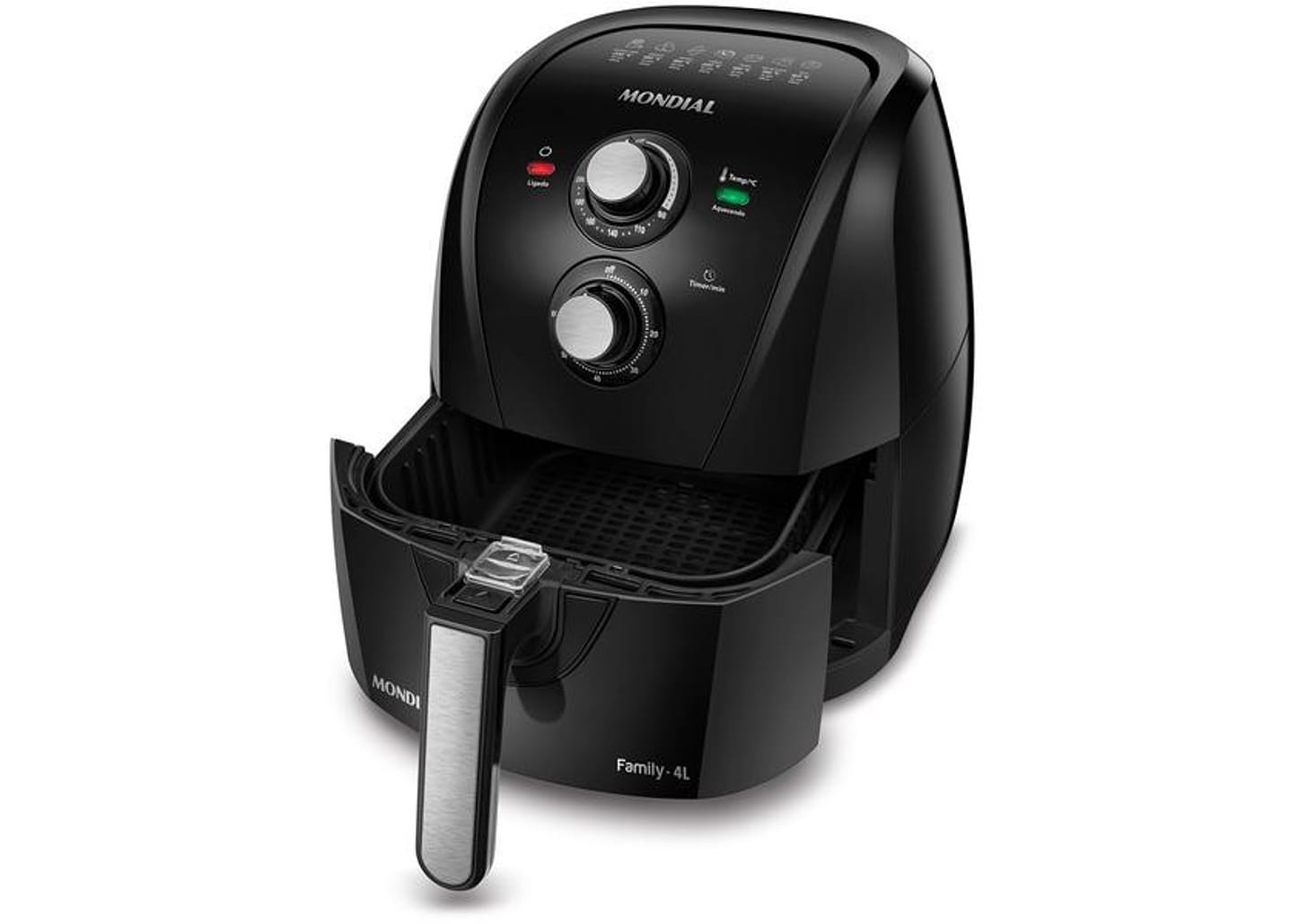 Fritadeira Elétrica sem Óleo/Air Fryer Mondial - AFN-40-FB Preta 4L com Timer