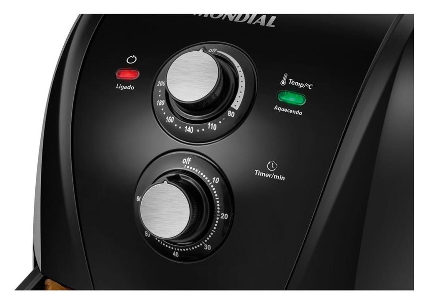 Fritadeira Elétrica sem Óleo/Air Fryer Mondial - AFN-40-FB Preta 4L com Timer