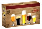 Jogo de Copos de Vidro para Cerveja 5 Peças - Nadir Kit Para Cervejas Especiais
