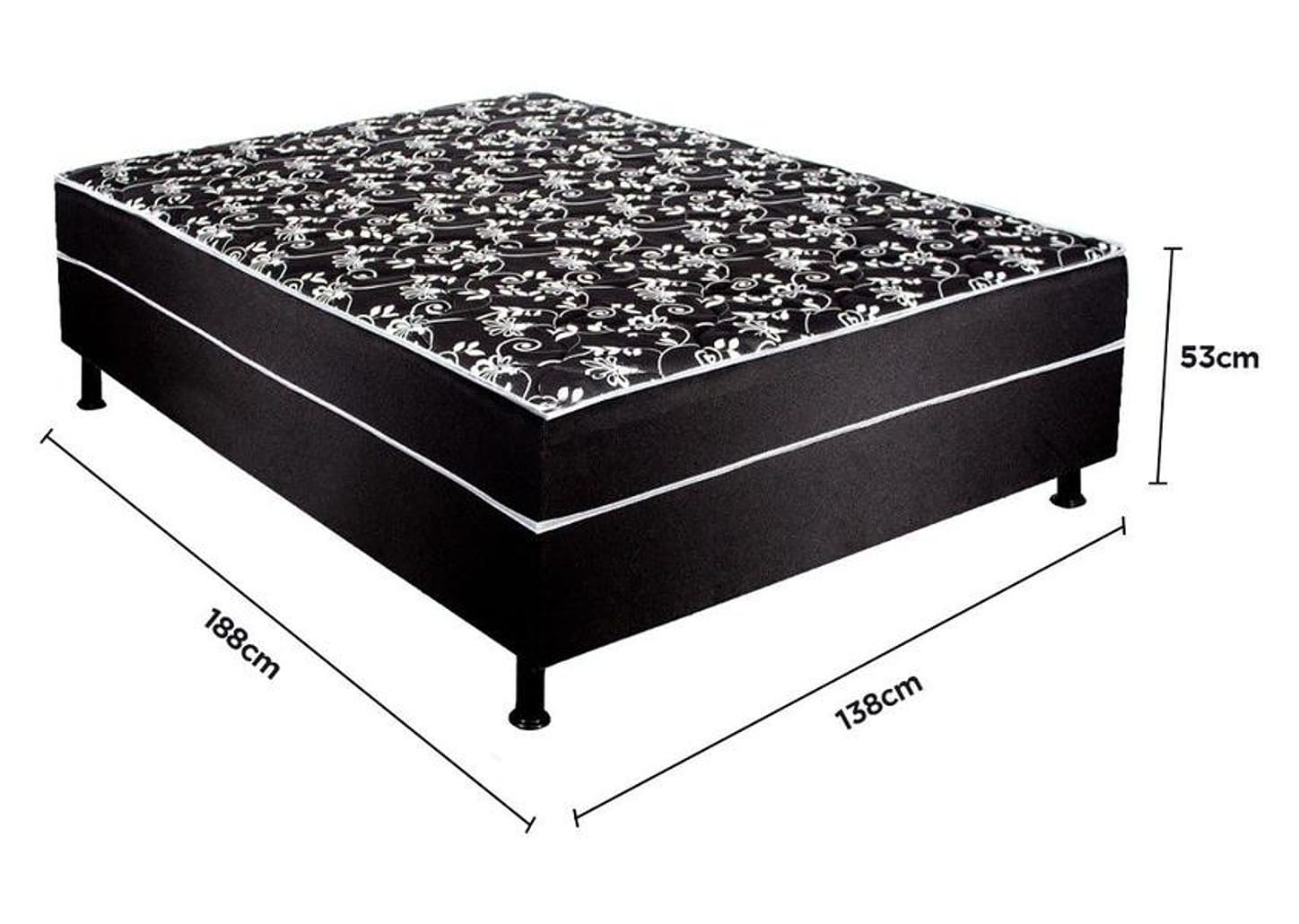 Cama Box Casal Aiam Colchões Conjugada 41cm de Altura Super Box D28