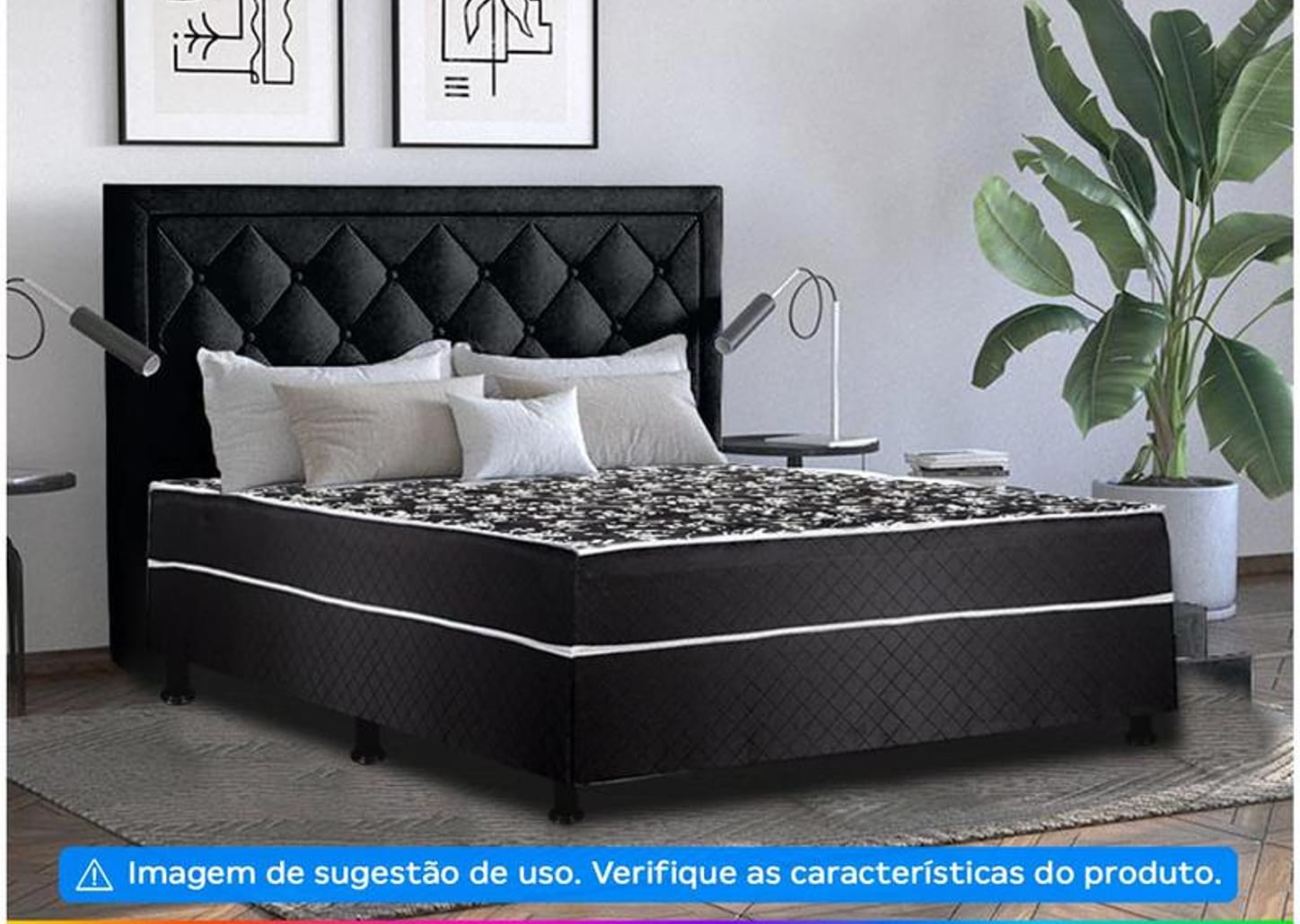 Cama Box Casal Aiam Colchões Conjugada 41cm de Altura Super Box D28