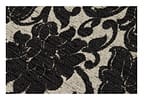 Peseira King 65x260cm Preto Lartex - Jacquard Adoratta