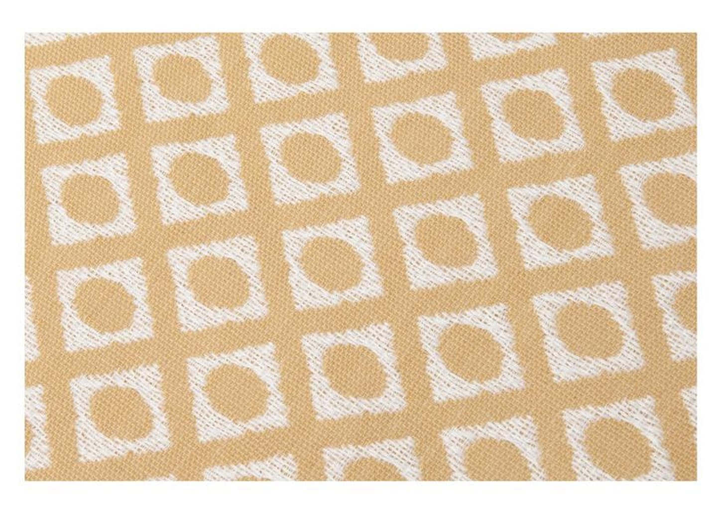 Peseira Queen 65x240cm Laranja Lartex Jacquard Hog