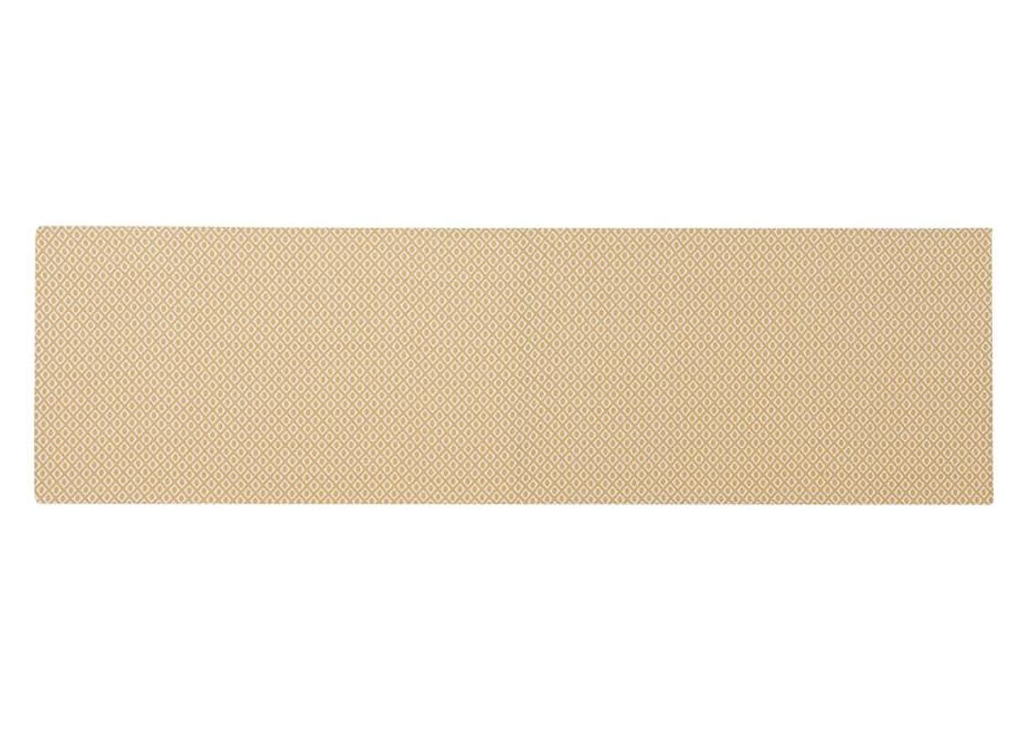 Peseira Queen 65x240cm Laranja Lartex Jacquard Hog