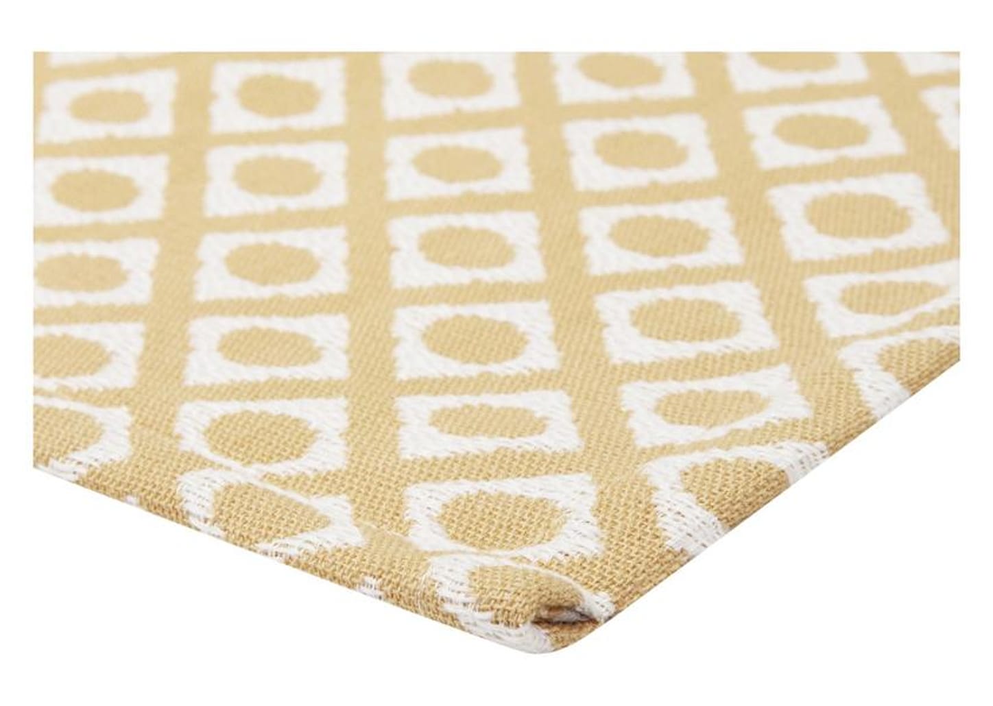 Peseira Queen 65x240cm Laranja Lartex Jacquard Hog