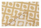 Peseira Queen 65x240cm Laranja Lartex Jacquard Hog