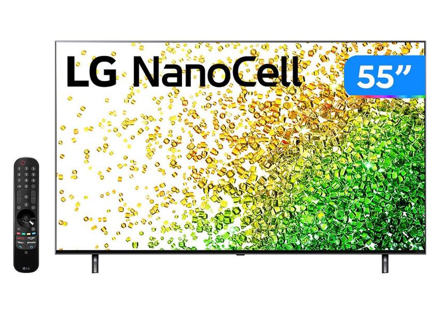 Smart TV 55” 4K UHD Nanocell LG 55NANO85 120Hz Wi-Fi e Bluetooth Alexa 4 HDMI 3 USB