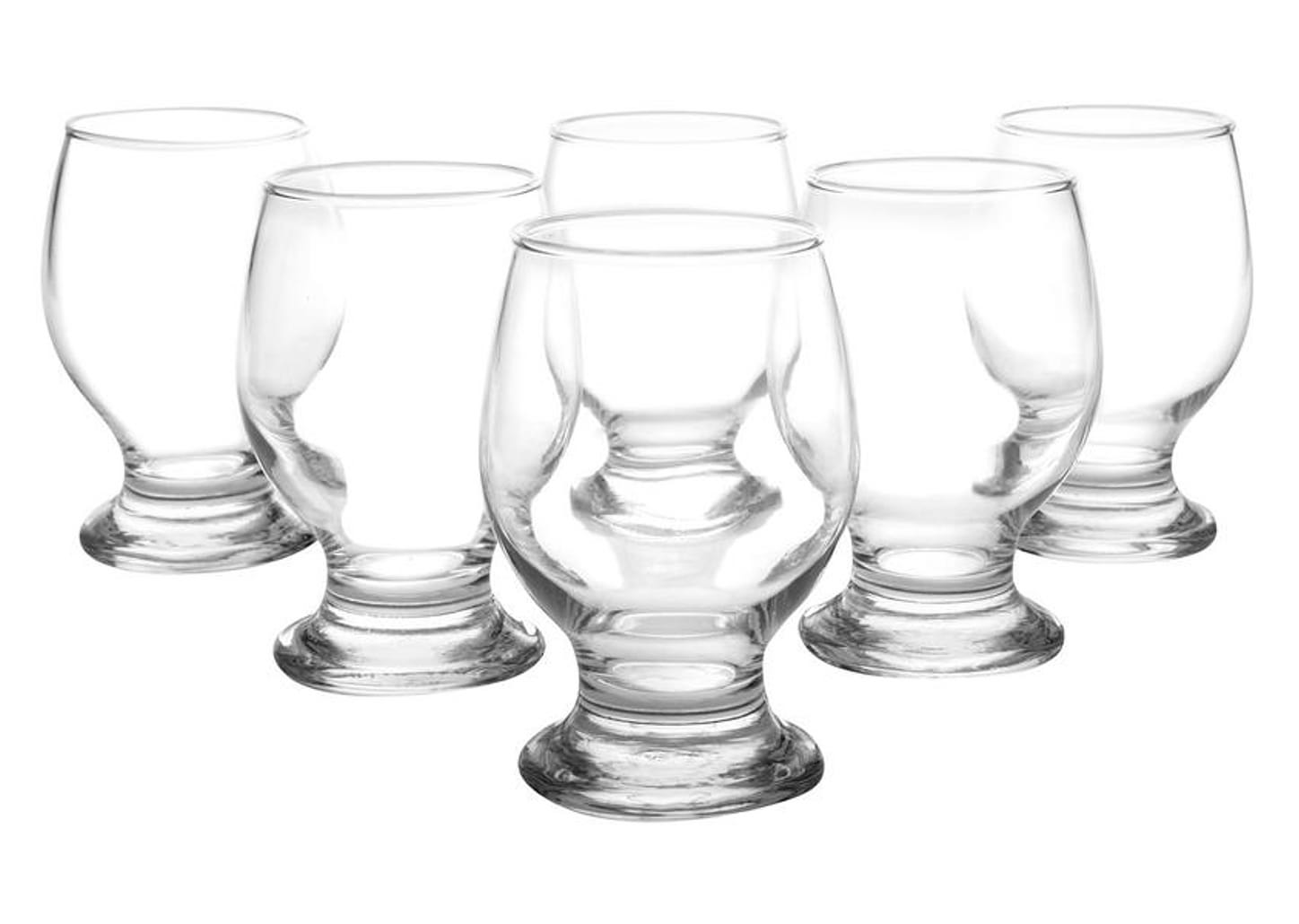 Jogo de Taças para Água e Suco de Vidro 250ml 6 Peças Nadir Paulista