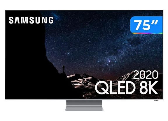 Smart TV 8K QLED 75” Samsung 75Q800TA - Wi-Fi Bluetooth HDR 4 HDMI 2 USB