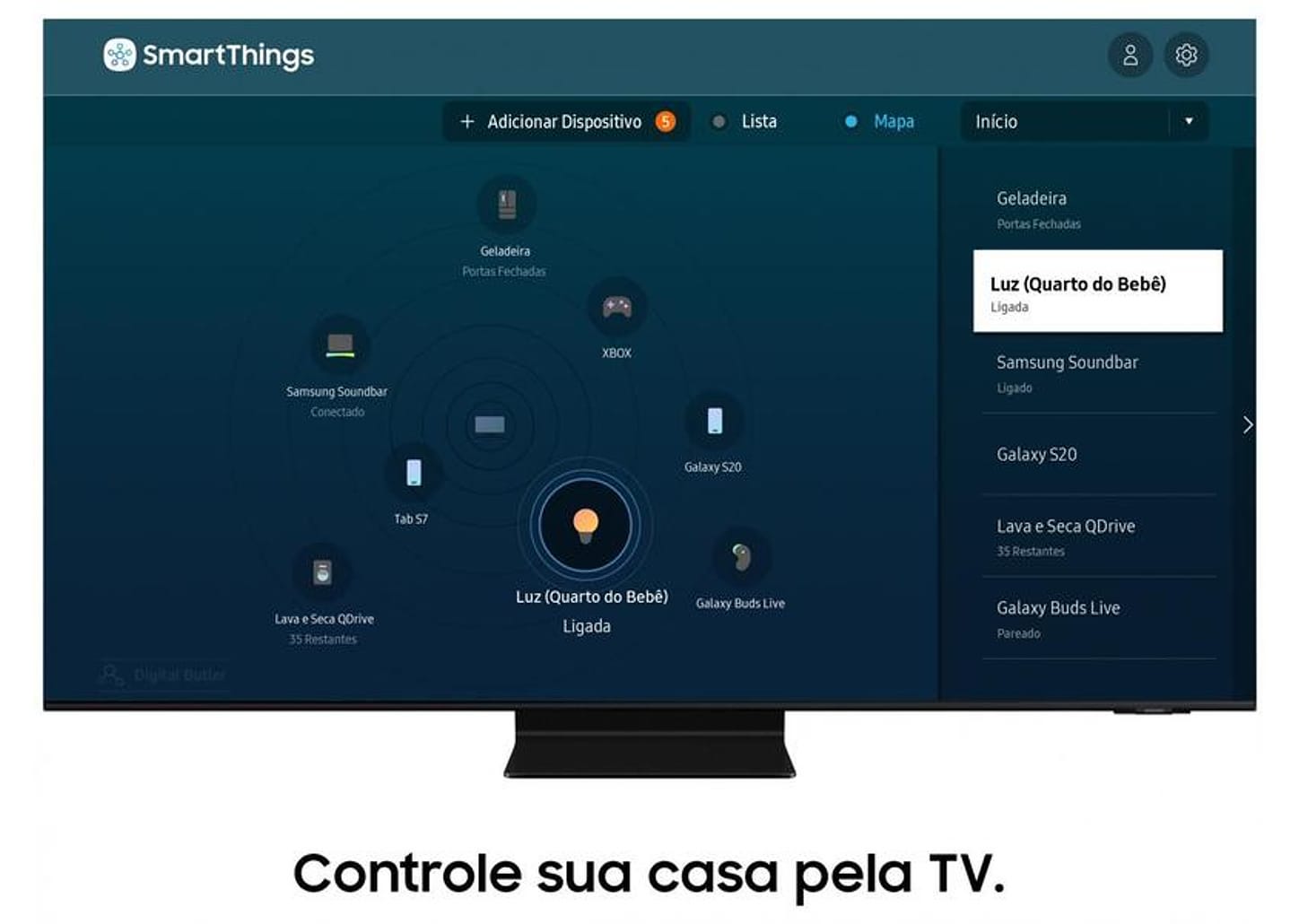 Smart TV 65” 4K NEO QLED Mini Led Samsung 65QN90AA 120hz Som em Movimento Plus Processador AI