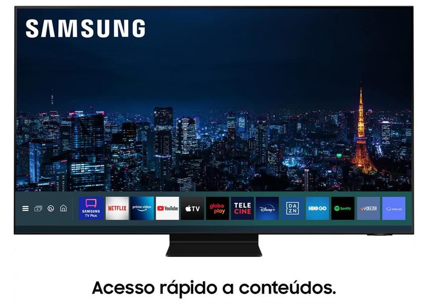 Smart TV 65” 4K NEO QLED Mini Led Samsung 65QN90AA 120hz Som em Movimento Plus Processador AI