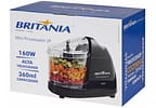Mini Processador de Alimentos Britânia Preto 2P 50W