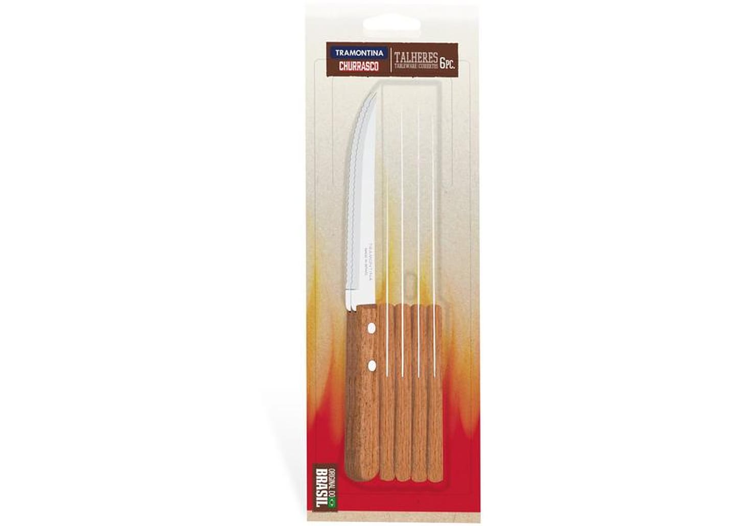 Faca para Churrasco Tramontina Inox 5” Dynamic 6 Peças