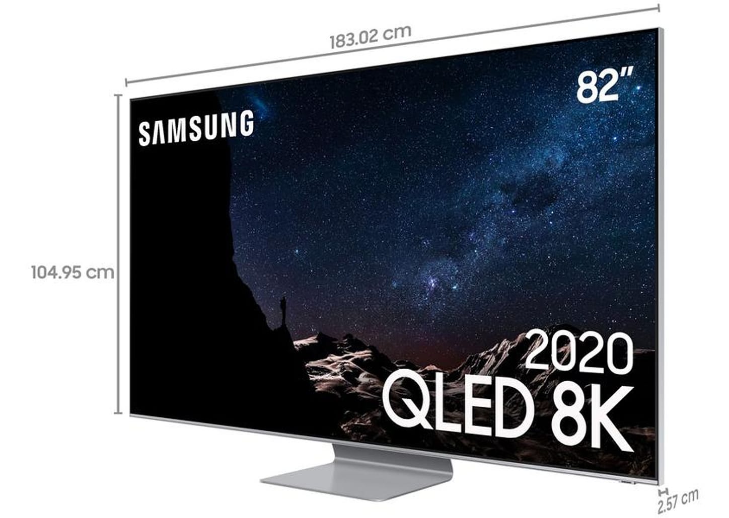 Smart TV 8K QLED 82” Samsung 82Q800TA - Wi-Fi Bluetooth HDR 4 HDMI 2 USB