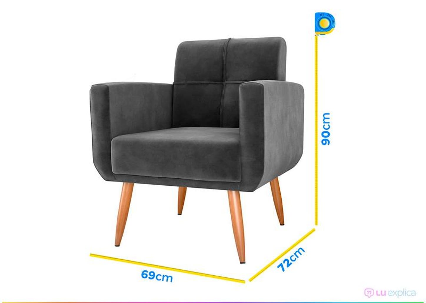 Poltrona Decorativa Matrix Havana