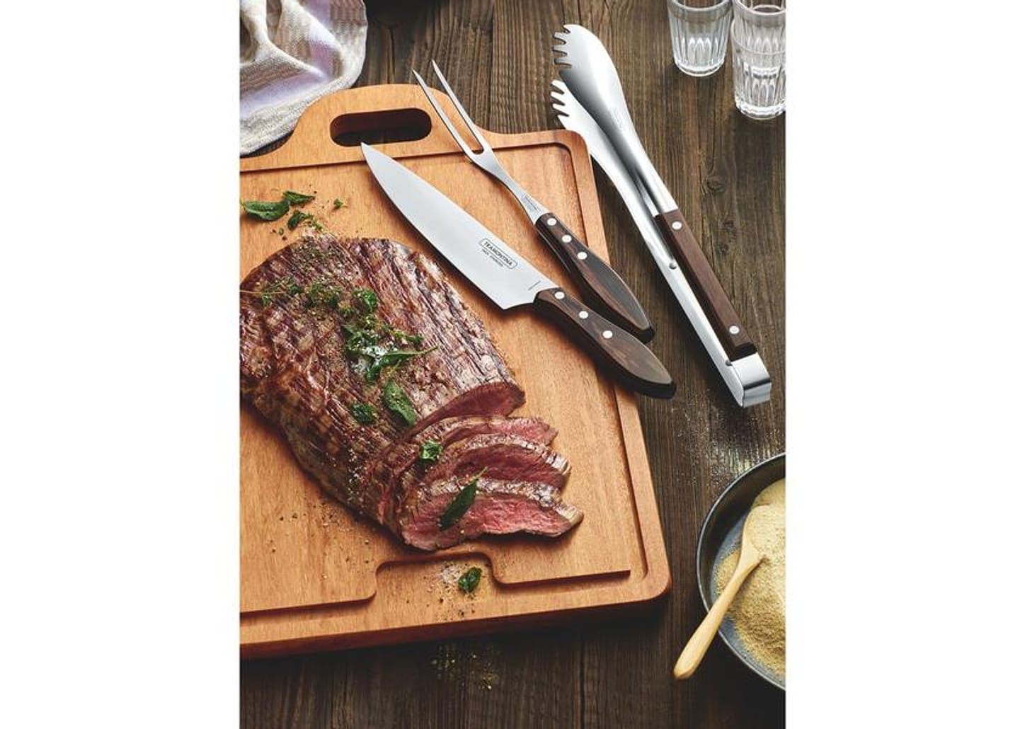 Kit de Churrasco 3 Peças Tramontina - Polywood 21198/961