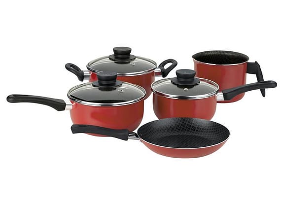 Conjunto de Panelas 5 Peças - Multiflon Paprika 40067