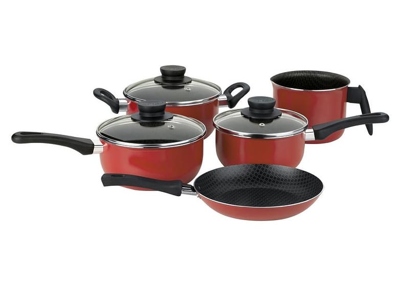 Conjunto de Panelas 5 Peças - Multiflon Paprika 40067