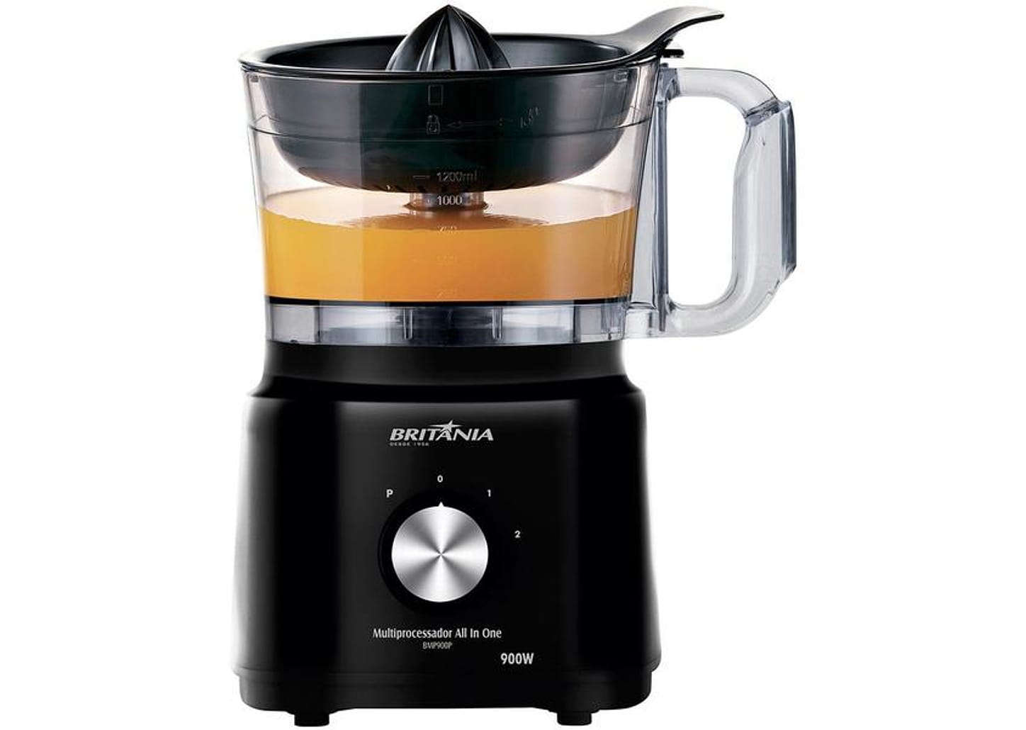 Multiprocessador Britânia Preto All In One - BMP900P 2 Velocidades + Pulsar 900W