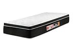 Colchão Solteiro Castor Espuma D-33 88x188cm - Black & White Aria 3D