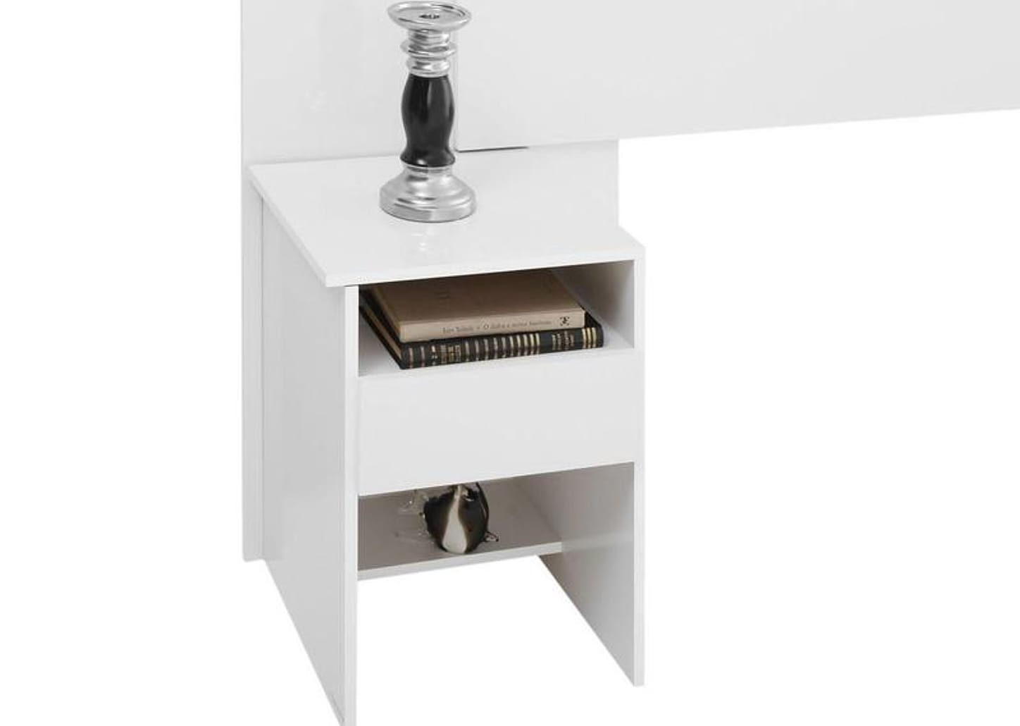 Cabeceira Casal e Queen Size MDP com 2 Prateleira 2 Mesas 2 Mesas de Cabeceira Demóbile Triunfo