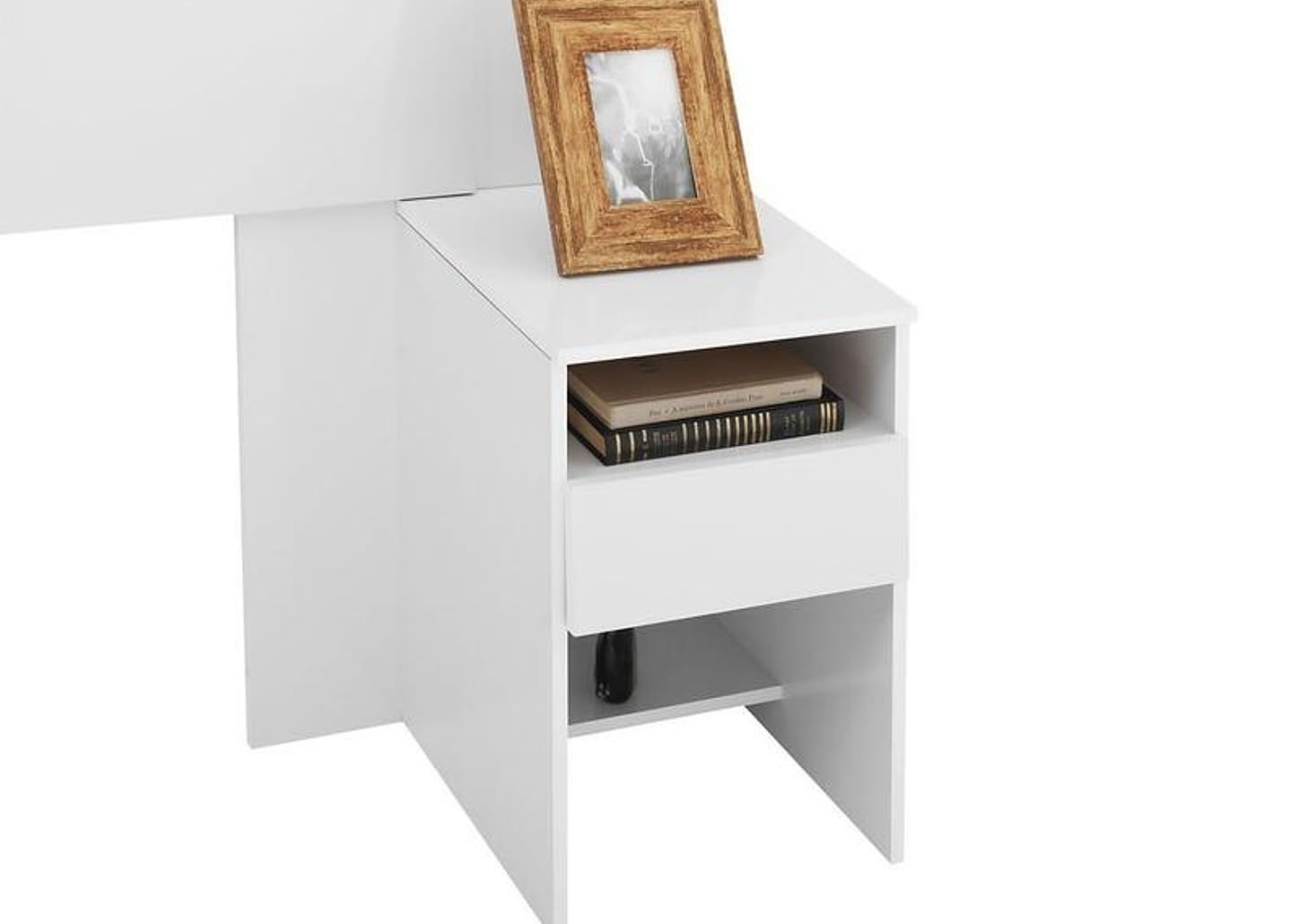 Cabeceira Casal e Queen Size MDP com 2 Prateleira 2 Mesas 2 Mesas de Cabeceira Demóbile Triunfo