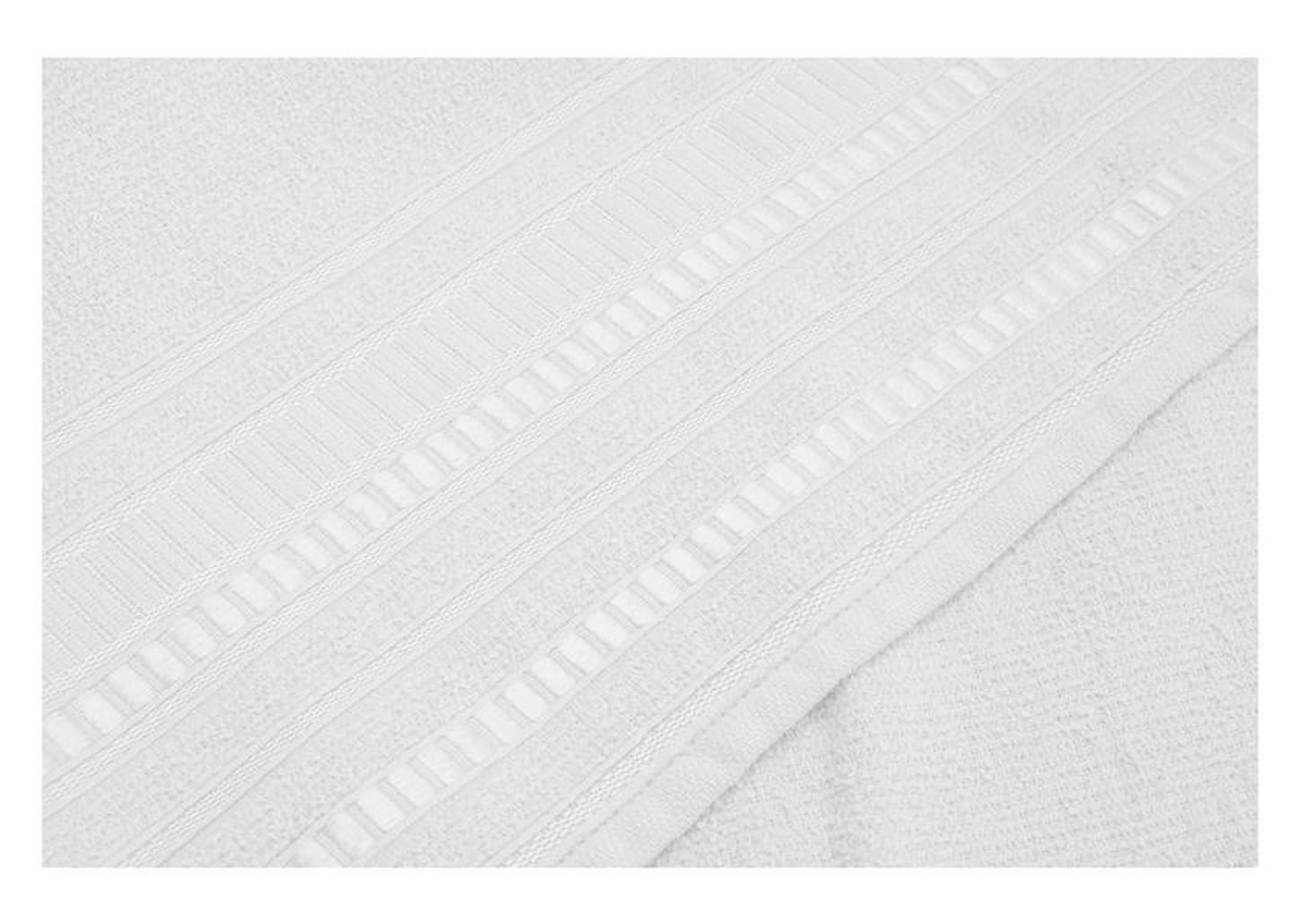 Jogo de Toalhas de Banho Atlântica Delicata - Garden Branco 4 Peças