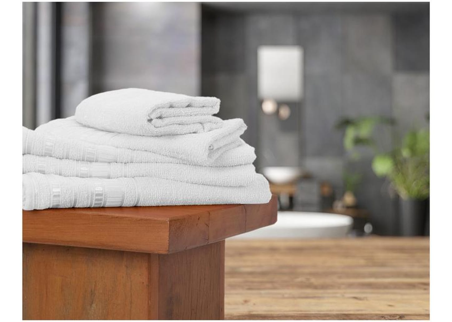 Jogo de Toalhas de Banho Atlântica Delicata - Garden Branco 4 Peças