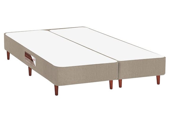 Base Cama Box Queen Castor Bipartido 27x79x198cm Revolution
