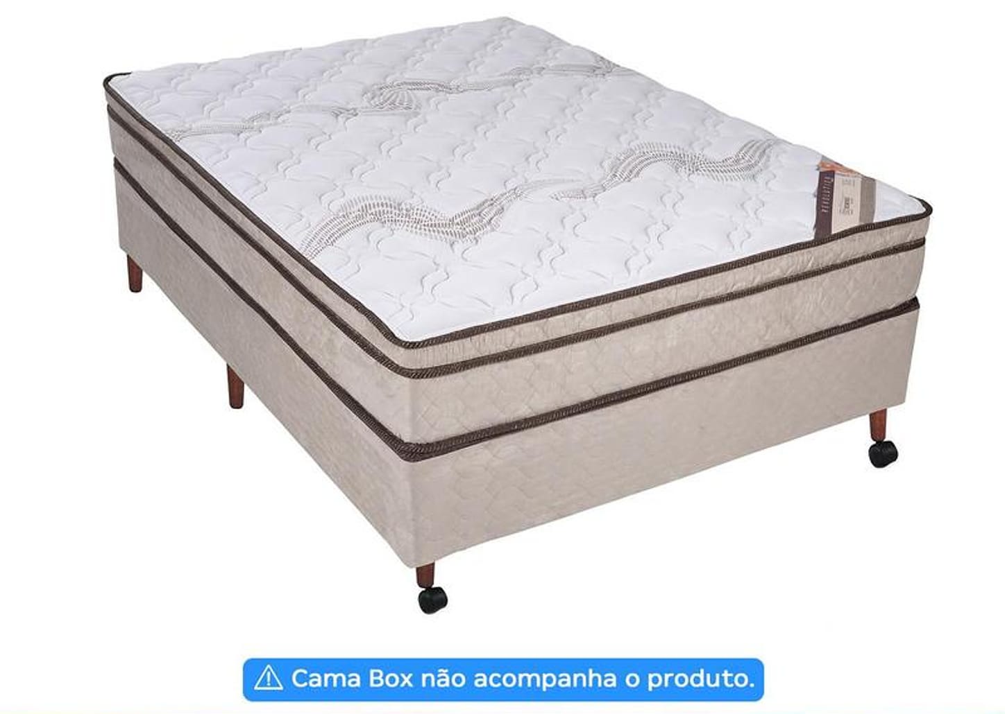 Colchão Casal Castor de Mola 30x138x188cm - Revolution Tecnopedic One Face