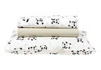 Jogo de Cama para Berço Santista 100% Algodão - Baby Panda Rosa 3 Peças