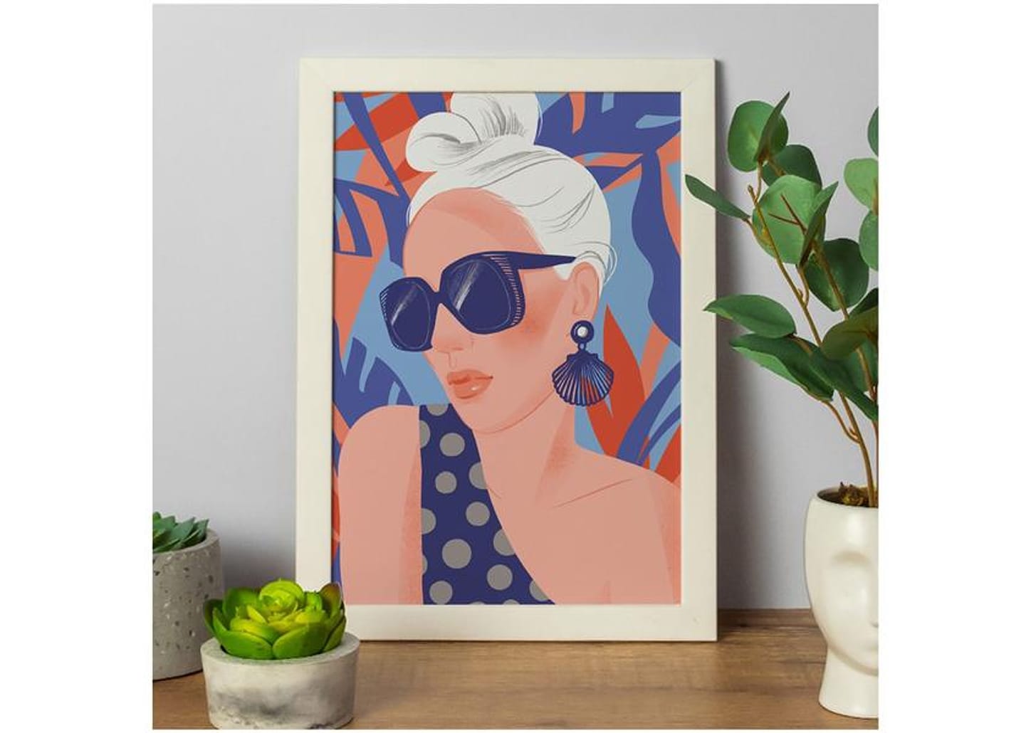 Quadro Decorativo Mulher 25x35cm Design Up Living