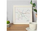 Quadro Decorativo Big Cities Metrô SP 24x24cm - Design Up Living