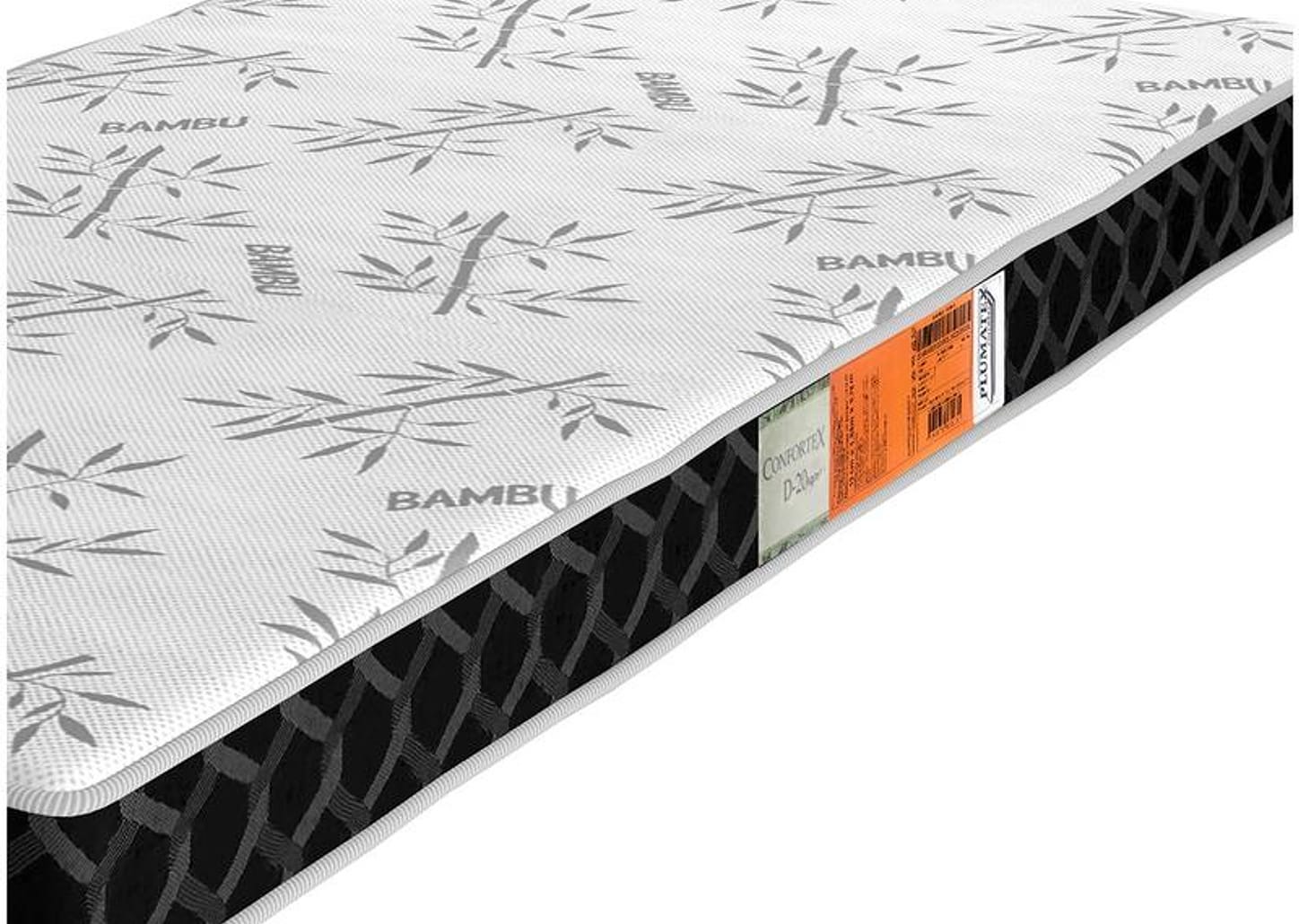 Colchão Solteiro Plumatex Espuma D-20 12x78x188cm Confortex