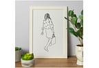 Quadro Decorativo Mulher 25x35cm Design Up Living