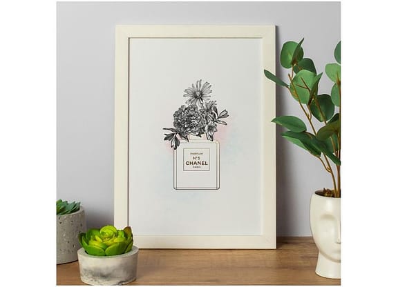Quadro Decorativo Beauty Fashion Chanel nº 5 25x35cm Design Up Living