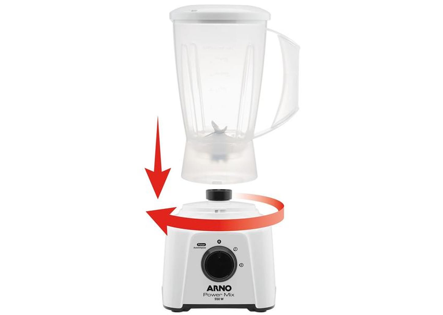Liquidificador Arno Power Mix Branco 550W 2L LQ12