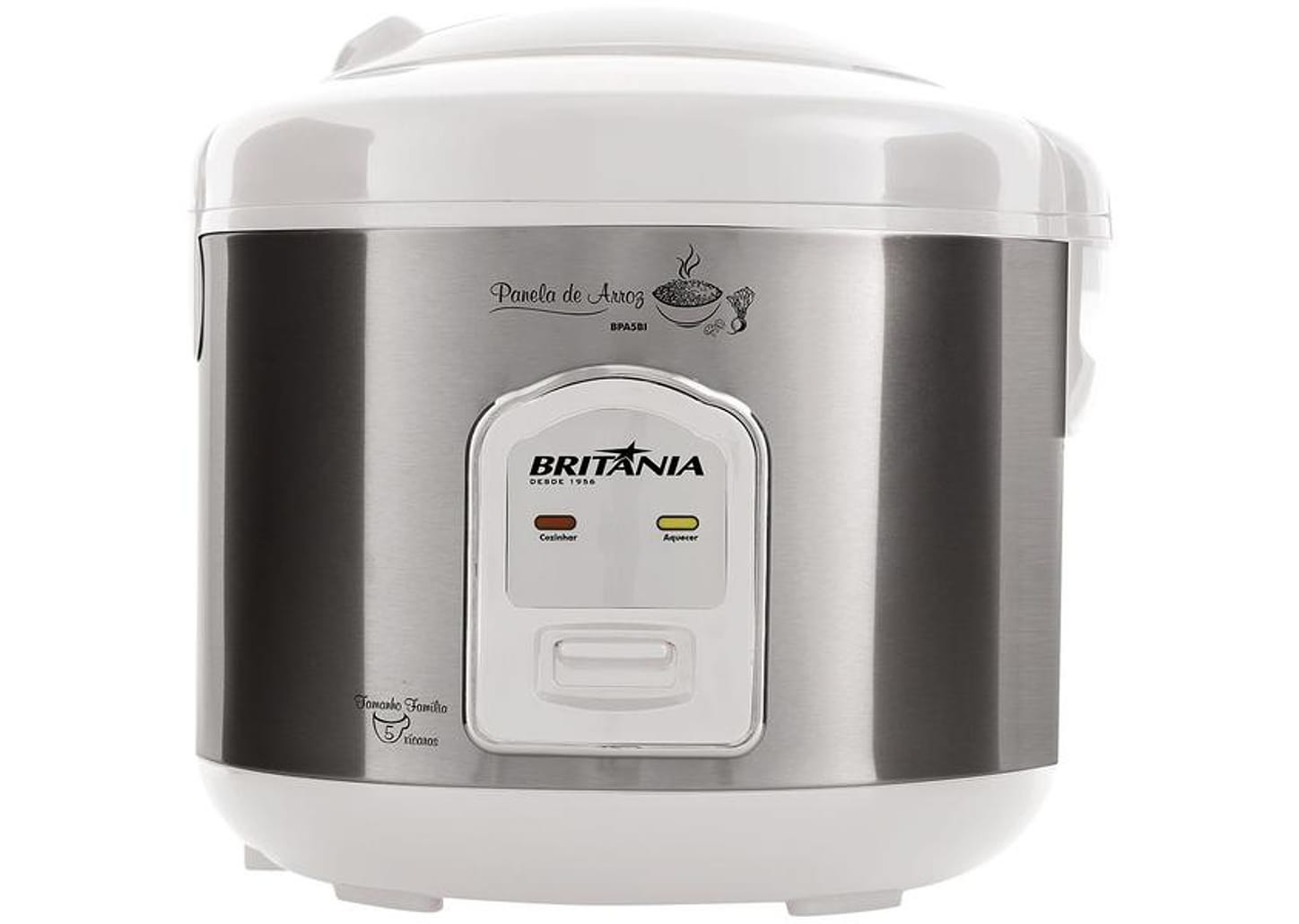Panela de Arroz Elétrica Britânia BPA5BI 400W 5 Xícaras