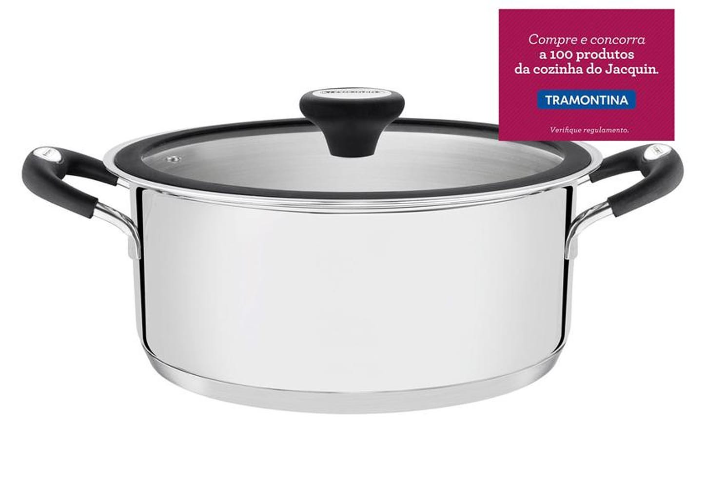 Caçarola Tramontina 2,9L 20cm com Tampa - Solar Silicone