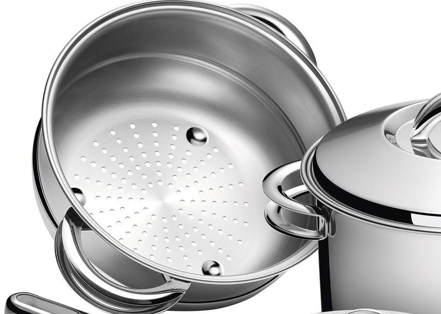 Conjunto de Panelas Tramontina Solar - Inox 6 Peças Fundo Triplo