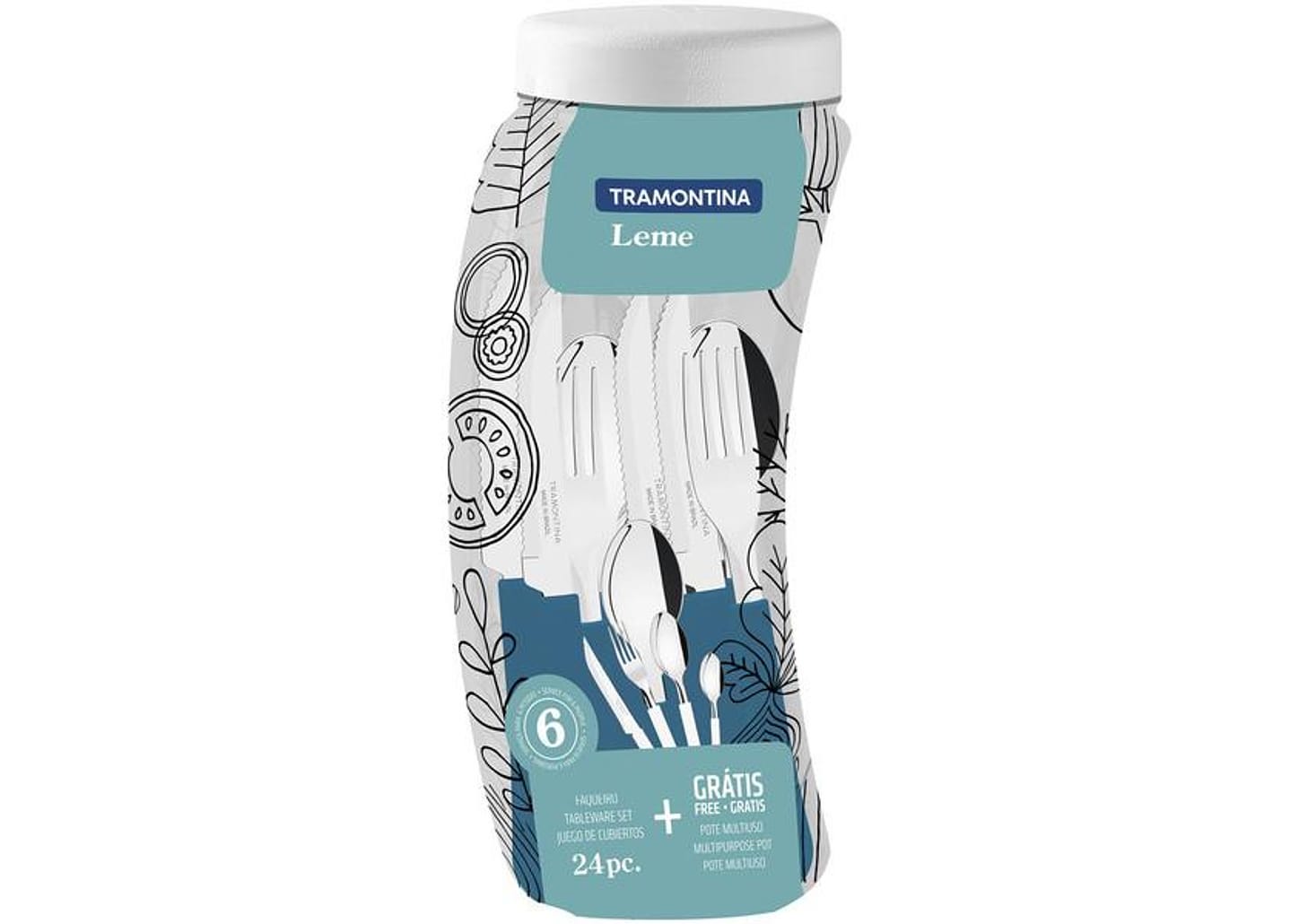 Faqueiro Tramontina Inox Leme 24 Peças